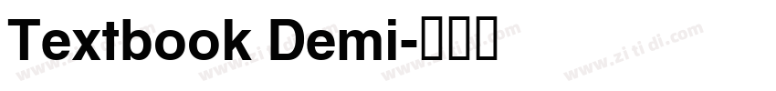 Textbook Demi字体转换